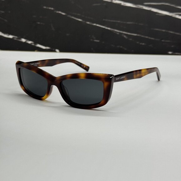 NEW SAINT LAURENT SL658 002 CAT EYE HAVANA WOMEN SUNGLASSES SL 658 002 main image 5